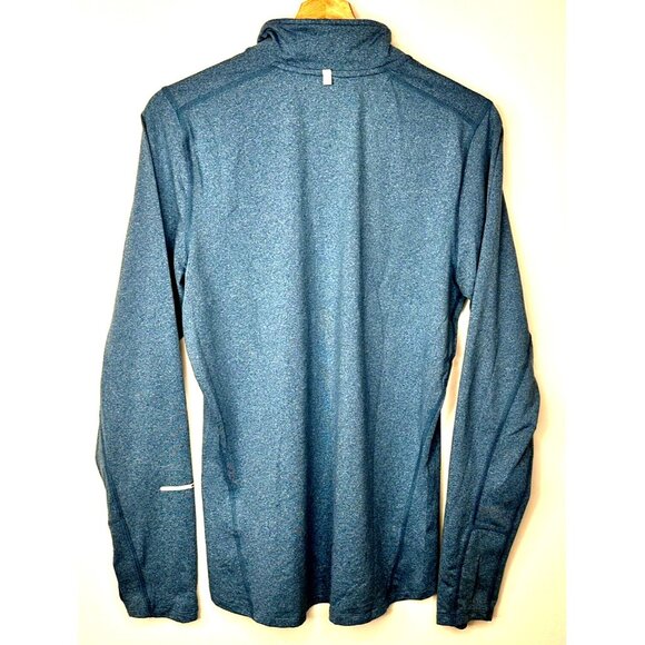 Nike Womens Shirt Dri-Fit Running 1/4 Zip Long Sleeve Pullover Teal Size Small - Picture 2 of 16